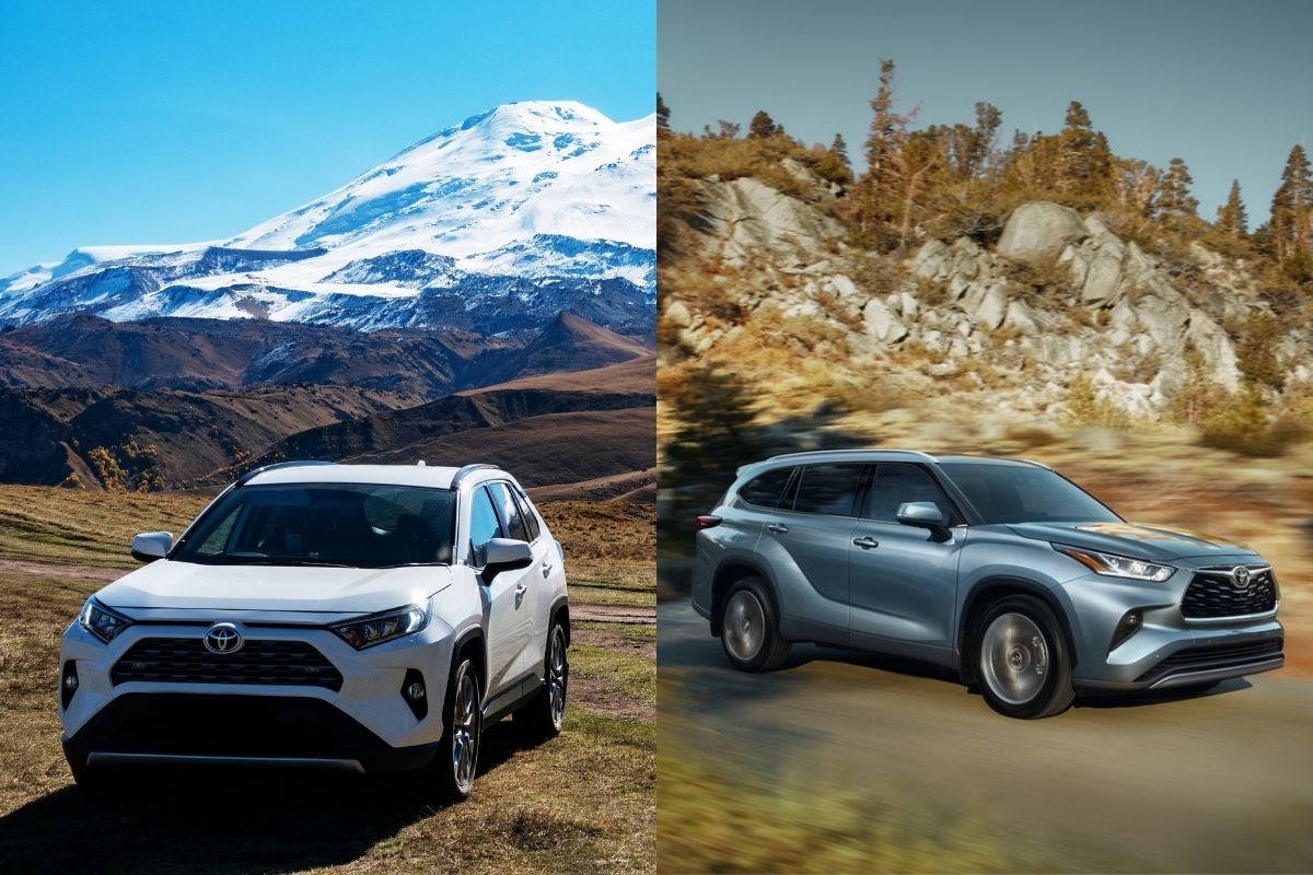 The car dealerships near Santa Ana compare the Toyota Rav4 and Highlander